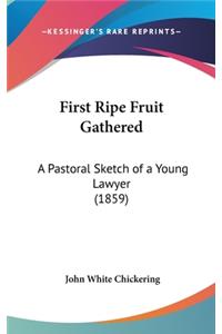 First Ripe Fruit Gathered