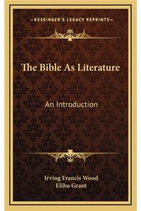 The Bible as Literature