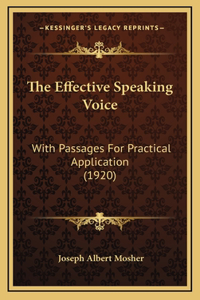 The Effective Speaking Voice