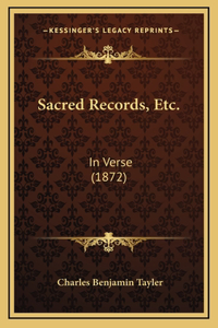 Sacred Records, Etc.