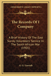 The Records Of I Company