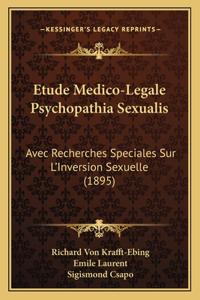 Etude Medico-Legale Psychopathia Sexualis