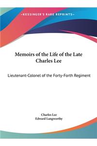 Memoirs of the Life of the Late Charles Lee