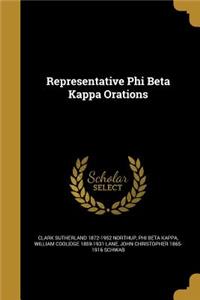 Representative Phi Beta Kappa Orations