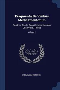 Fragmenta De Viribus Medicamentorum
