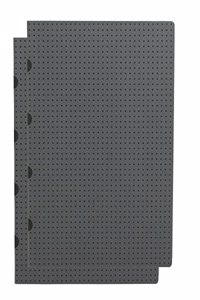 Grey on Black / Grey on Black (set of two) A5 Unlined Notebooks