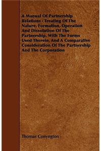 A Manual of Partnership Relations