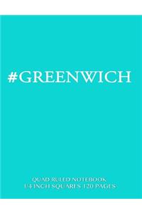 #Greenwich Quad Ruled Notebook 1/4 inch Squares 120 Pages
