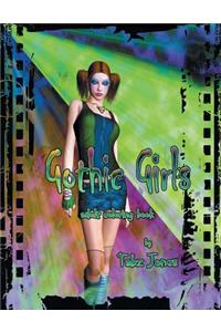 Gothic Girls Adult Coloring Book