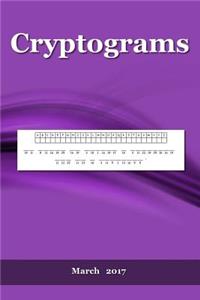 Cryptograms: March 2017