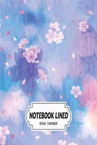 Sakura in Blue Notebook: Lined Notebook / Journal / Diary