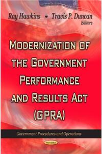 Modernization of the Government Performance & Results Act (GPRA)