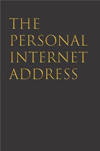 The Personal Internet Address & Password Logbook (Removable cover band for security)