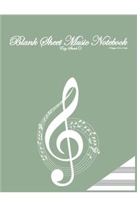 Blank Sheet Music Notebook