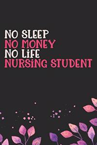 No Sleep No Money No Life Nursing Student