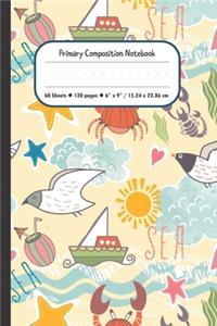 Sealife Primary Composition Notebook