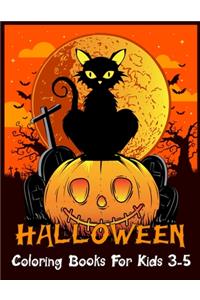 Halloween Coloring Books For Kids 3-5