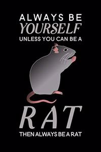 Always Be Yourself Unless You Can Be A Rat Then Always Be A Rat