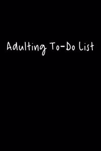 Adulting To-Do List