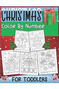 Christmas Color By Number For Toddlers