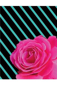 A Single Rose College Ruled Notebook