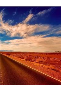 Desert Notebook Large Size 8.5 x 11 Ruled 150 Lined Pages Softcover Journal Comp