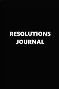 Resolutions Journal Black White Design