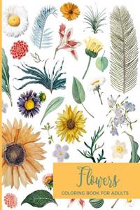 Flowers Coloring Book For Adults