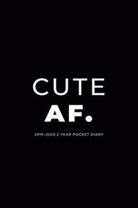 2019-2020 2-Year Pocket Diary; Cute Af.
