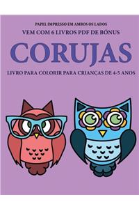 Livro para colorir para crianças de 4-5 anos (Corujas)