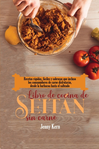 Libro de cocina de seitán sin carne