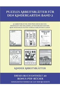 Kinder Arbeitsblätter (Puzzles Arbeitsblätter für den Kindergarten