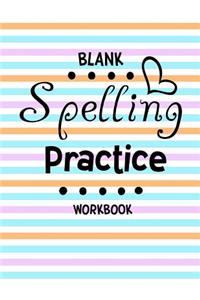 Blank Spelling Practice Workbook