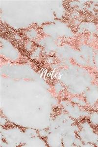 Daily Notes -White and Pink Glitter