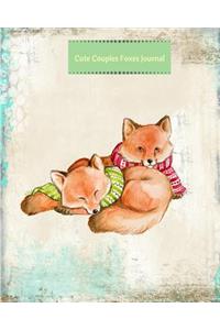 Cute Couples Foxes Journal