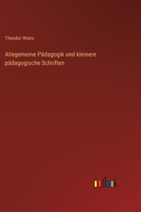 Allegemeine Pädagogik und kleinere pädagogische Schriften