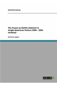The house as Gothic element in Anglo-American fiction (18th - 20th century)