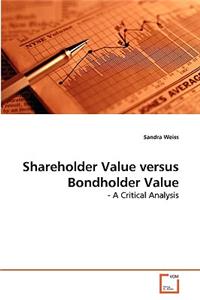 Shareholder Value versus Bondholder Value