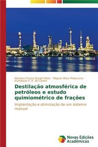 Destilação atmosférica de petróleos e estudo quimiométrico de frações