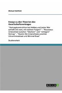 Essays Zu Den Theorien Des Gesellschaftsvertrages