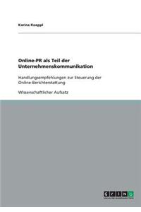 Online-PR als Teil der Unternehmenskommunikation