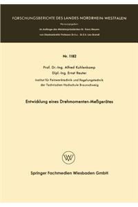 Entwicklung Eines Drehmomenten-Meßgerätes