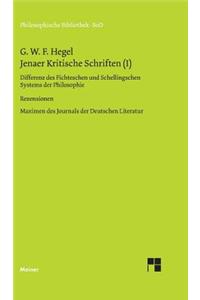 Jenaer Kritische Schriften / Jenaer Kritische Schriften (I)