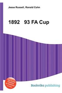 1892 93 Fa Cup