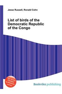 List of Birds of the Democratic Republic of the Congo