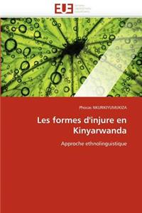 Les formes d''injure en kinyarwanda