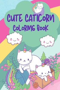 Cute Caticorn Coloring Book