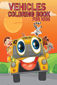 Vehicles Coloring Book for Kids