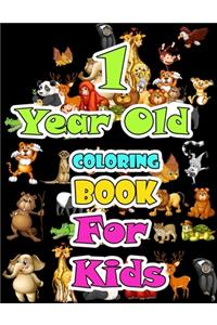 1 year old Animals Coloring Book for kids