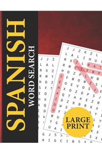 Large Print Spanish Word Search